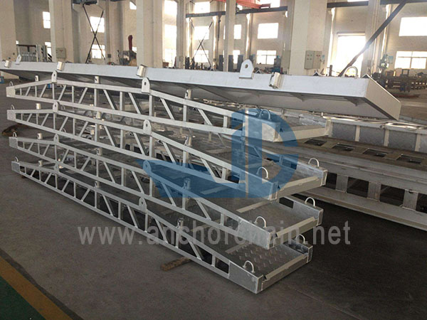 Свиткајте тип алуминиумски брод Gangway