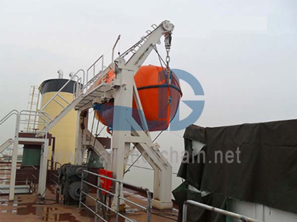 Гравитација Luffing рака Тип Davit