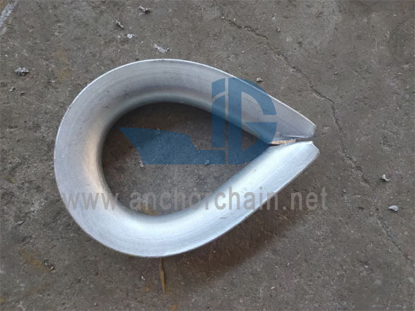 JIS B 2802 Thimble A тип за голи челични жичени јажиња